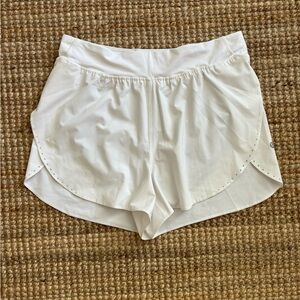 Lululemon Fast and Free High-Rise Classic-Fit Split Short 3" Inseam White Size 8